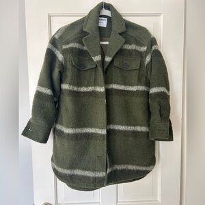 Striped Soft Brush Jacket